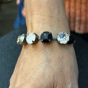 Elegant Black and White Bracelet